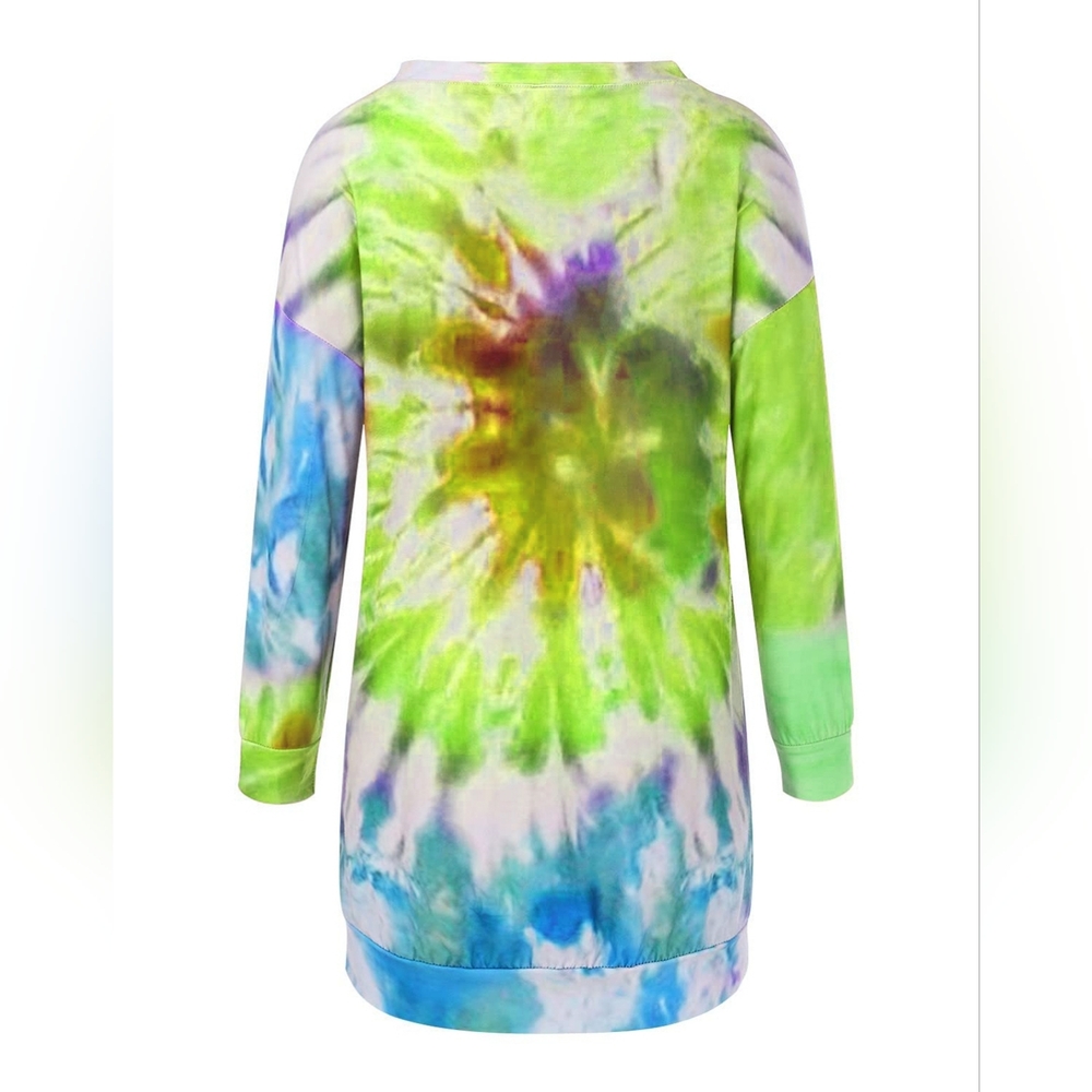 Calm Chaos Dress - Lime - Picture 3 of 6